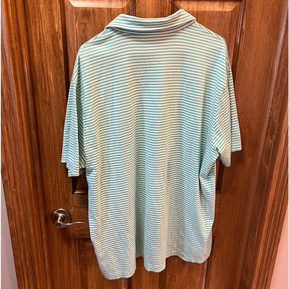 Men’s Vineyard Vines Striped Mint Green Pocket Polo XL - Picture 4 of 6